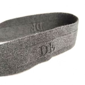 Bande élastique de fitness en sangle de spandex/nylon gris clair, certifiée Oeko-Tex, marque personnalisée - Product Image 3