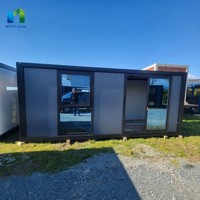 Maison conteneur pliable de type Z de 20 pieds, mini-maison préfabriquée, espace personnalisé, cabine modulaire pour chantier de construction