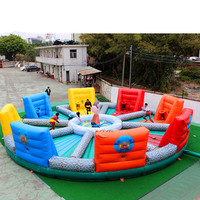 Usine professionnelle vente gonflable d'hippopotame de défi pour la boule Gonflable team building jeu gonflable d'hippopotame à vendre