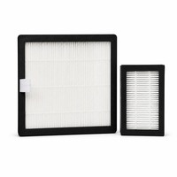 Kertas Filter Udara Panel HEPA H13 Karbon Aktif Menghilangkan Serbuk Sari Jamur Bakteri Ukuran Sesuai Pesanan untuk AC Sentral