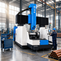 Centre d'usinage horizontal CNC à portique robuste 3 axes, haute rigidité, pour le fraisage et le perçage de grandes pièces métalliques