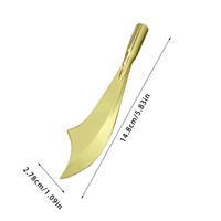 Cuchillo de acero inoxidable elegante con diseño de lazo, suministros al por mayor, caja redonda, función de moda, estilo katana, abridor de cartas, espada.