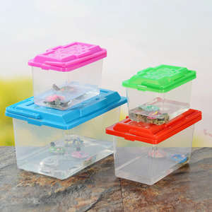 <span class=keywords><strong>Aquarium</strong></span> en plastique poissons rouges animaux de compagnie boîte à tortues équipements Aquariums transparents et accessoires Support d'élevage de poissons - Product Image 2