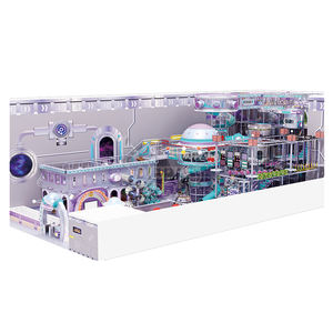 Aire de jeux intérieure Aventure Interstellaire |   Centre de jeux pour enfants personnalisé avec toboggans et trampolines - Product Image 2