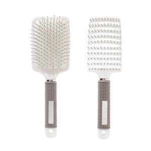 <span class=keywords><strong>Cepillo</strong></span> de <span class=keywords><strong>Pelo</strong></span> con Punta de <span class=keywords><strong>Bola</strong></span> de ABS y Dientes de Nailon para Desenredar y Masajear el Cabello <span class=keywords><strong>Rizado</strong></span>, con Ventilación y Logotipo Personalizado al por Mayor de Fábrica - Product Image 1