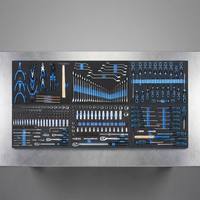 Ensemble d'outils de mécanique professionnel de 312 pièces avec clés, kit complet d'outils de réparation automobile dans un mousse EVA