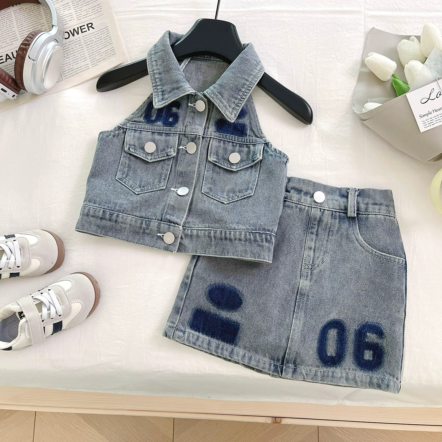 Baby Girl Denim Skirt 1-2 Years New Style Cotton Comfort