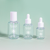 Flacon compte-gouttes en plastique de 15ml 30ml 50ml PETG Bouteille de sérum d'huile essentielle transparente vide Bouteille d'emballage de luxe pour cosmétiques et soins de la peau