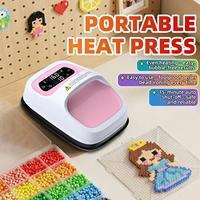 Máquina de Prensa de Calor Portátil Comercial Manual de 12x18cm con Pantalla LCD Digital para Sublimación y Transferencia para Camisetas DIY al por Mayor