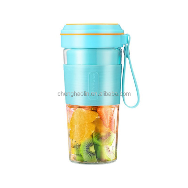 Wireless Rechargeable Personal Size Juice Maker with Six Blade System and Built in Battery Portable Blender