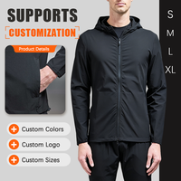 Blouson Bomber Homme Personnalisé Léger, Résistant aux Déchirures, Imperméable, à Capuche, Col Montant, avec Logo Frontal – Vente en Gros