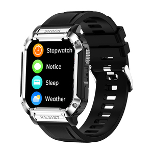 Montre intelligente haut de gamme pour hommes 2 ''grand écran HD bande en acier inoxydable IP68 étanche Fitness Tracker BT appelant Smartwatch - Product Image 2
