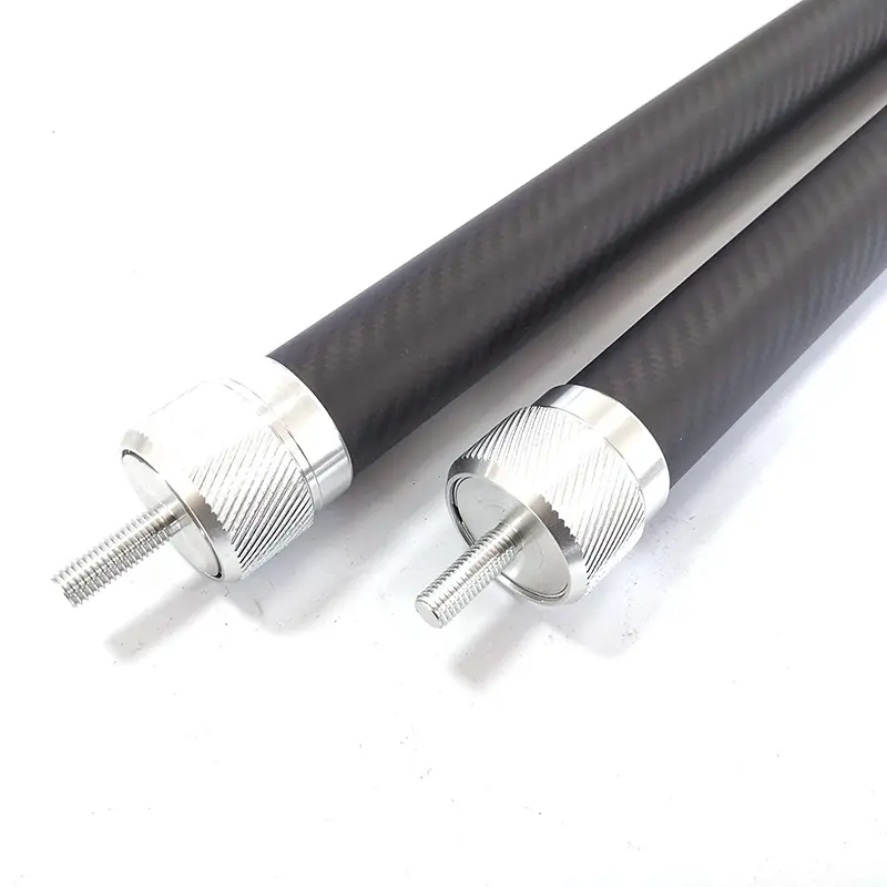 Tubo in fibra di carbonio ad alta resistenza tubo in carbonio collegamento filettato Multi sezione baldacchino tenda supporto palo personalizzazione