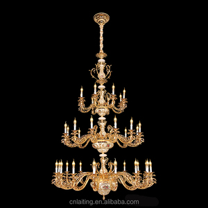 Laiton doré <span class=keywords><strong>Style</strong></span> classique pour l'intérieur, <span class=keywords><strong>lustre</strong></span> avec pendentifs, Vintage, 30 pièces - Product Image 2
