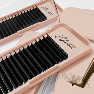 Extensiones de Pestañas Abonnie Super Matte Black Volume Cashmere, Extensiones de Pestañas Clásicas en Bandejas - Product Image 4