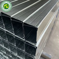 Profils en acier galvanisé pour montants et rails de cloisons sèches pour système de plafond