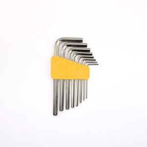 Deli Tools – jeu de clés hexagonales, 8 pièces, en acier allié métrique, chromé, pour la réparation de matériel de bricolage - Product Image 1