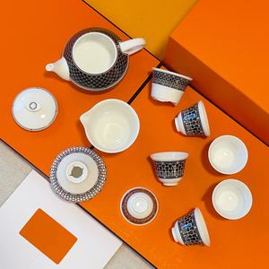 Service à boire en porcelaine de style européen antique, service de table en porcelaine occidentale pour cadeau - Product Image 6