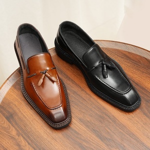 Nuevos Zapatos Oxford de Cuero para Hombre, Sin Cordones, Impermeables, Transpirables, Estilo Británico, Formales, de Negocios, Modernos, Casuales de Oficina - Product Image 6