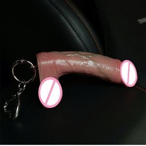 Realistic <b>Dildo</b> Pendant Silicone Penis <b>Dildo</b> Pendant Key Chain for Bag Decoration Adult Funny Masturbation Sex Toys - Product Image 3