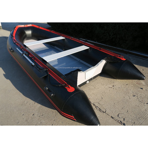 2024 nuovo Design nero vendita calda <span class=keywords><strong>barcas</strong></span> de pesca PVC gommone con pavimento in alluminio - Product Image 3