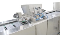 Nouvelle machine de moulage et de remplissage de chocolat pour noix, haute productivité
