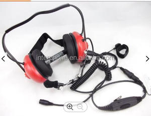 Auriculares con cancelación de ruido y micrófono <span class=keywords><strong>Boom</strong></span> estilo gancho para la oreja bidireccional para Radio Walkie Talkie - Product Image 4
