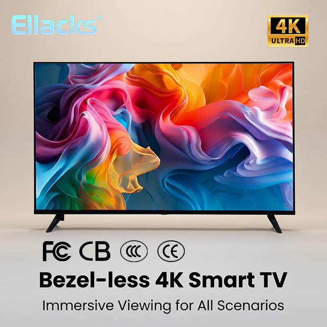 OEM Wholesale Home Multimedia 50 Inch Frameless 4K UHD Smart LED Android WiFi TV Television Gaming Streaming Player Media