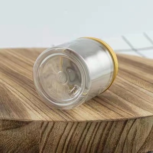 Conteneurs cosmétiques vides en gros, 4 oz, 6 oz, 8 oz, 10 oz, 12 oz, 16 oz, pots en plastique transparent à large ouverture avec couvercle en aluminium doré ou argenté - Product Image 6