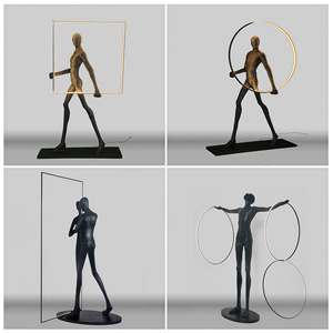 مصباح أرضي LED عصري من JYLIGHTING بتصميم نحتي من الراتنج للفنادق وغرف المعيشة بطراز شمال أوروبي، إضاءة ديكور فنية - Product Image 4