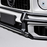 Nouveau kit de protection de pare-chocs avant noir brillant pour Mercedes G63 W465 2025-2026 en acier inoxydable (à fixer par boulons)