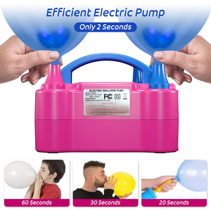 Pompe à ballons électrique portable, souffleur à buse unique en PP, 110V 600W, gonfleur de ballons, jouet cadeau - Product Image 3