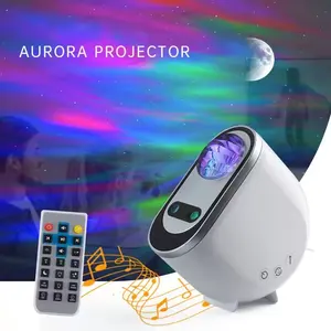 Ihomemix Laser Light Aurora Star Projector RGB LED Lamp Ocean Wave Galaxy Projector USB charge Projector Lamp with Remote