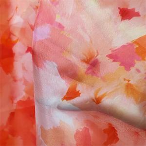 Siêu Mỏng Và Trọng Lượng Nhẹ <span class=keywords><strong>Polyester</strong></span> Màu Đỏ Trừu Tượng In Vải Chấp nhận Mô Hình Tùy Biến Vải Cho Dresses - Product Image 5