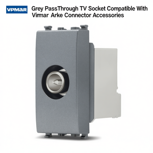 Conector de TV Gris Compatible con Accesorios Vimar Arke - Product Image 2