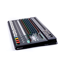 Console de mixage audio professionnelle XF-16 pour la maison, 16 voies, USB, Bluetooth, son surround, matériau métallique, MP3 pour spectacles sur scène, en direct