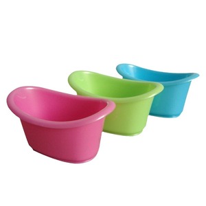 Mini-baignoire en plastique à fond plat, boîte d'emballage cosmétique en plastique, boîte de rangement colorée pour savon artisanal et sels de bain - Product Image 1