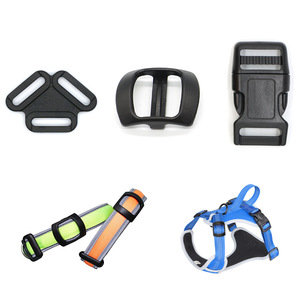 Hebilla Curva de Plástico en Forma de D KJM de 25MM 20MM 12MM Negra, Hebilla Ajustable para Arnés de Mascotas, para Collares de Perros y Gatos - Product Image 2