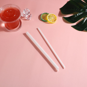 Colored Drinking Bendy Pla Straw Disposable Straw Biodegradable Straws