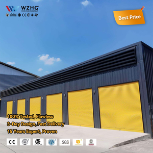 Edificio Comercial de Estructura de Acero, Oficina, Taller, Fábrica, Almacén, Fachada Moderna, Acabado de Color, Planta Prefabricada, Vida Útil de 50 Años - Product Image 1