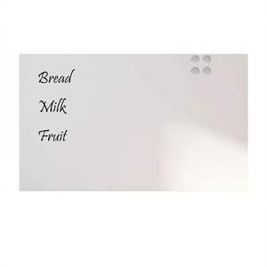 Pizarra Magnética de Vidrio Templado de 39.4x23.6 Pulgadas, Pizarra Blanca para Montar en la Pared, para Uso en Oficina y Escuela - Product Image 1