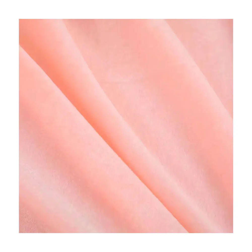 Vendita calda in maglia personalizzata più economico tessuto in velluto di seta morbida tessuto in velluto denso di poliestere per abbigliamento