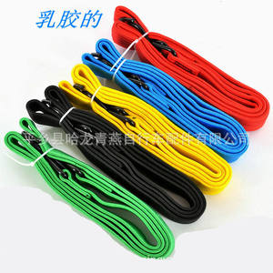 Sangles de bagages en latex, cordes de traction personnalisables, durables et colorées pour la fixation de bagages et de voitures, accessoires élastiques à fermeture éclair - Product Image 2