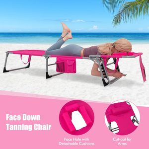 Chaise longue <span class=keywords><strong>de</strong></span> plage pliable avec dossier réglable et <span class=keywords><strong>poche</strong></span> latérale, structure métallique, idéale pour le camping, la piscine et les vacances en bord <span class=keywords><strong>de</strong></span> mer - Product Image 6