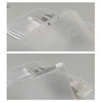 A6 A5 A4 A7 multi-usage Doc perforé classeur étui de poche 6 trous glissière fermeture éclair anneau lâche feuille sacs PVC fermeture éclair organiser dossier