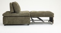 Ensemble de canapé-lit Chesterfield moderne vert en bouclette, design multifonctionnel, coussins ergonomiques, pieds en acier, atelier, école
