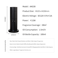 Diffuseur d'Arômes de Luxe Sans Eau pour Huiles Essentielles, Appareil Distributeur de Parfum d'Ambiance