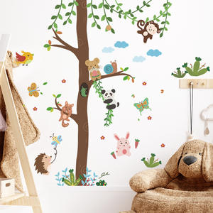 <span class=keywords><strong>Adesivi</strong></span> murali autoadesivi per la camera da <span class=keywords><strong>letto</strong></span> dell'albero del bosco del fumetto - Product Image 4