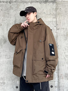 Nueva tendencia de moda <span class=keywords><strong>Outlet</strong></span> chaqueta impermeable para <span class=keywords><strong>hombre</strong></span> cortavientos para nieve Otoño de talla grande chaqueta impermeable a prueba de viento para hombres - Product Image 4