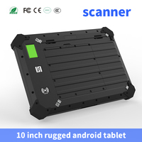 Lecteur RFID industriel étanche, tablette PC robuste Android 9.0 10 pouces, terminal de point de vente, écran tactile, ordinateur portable en stock